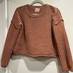 Cropped Chenille Sweater